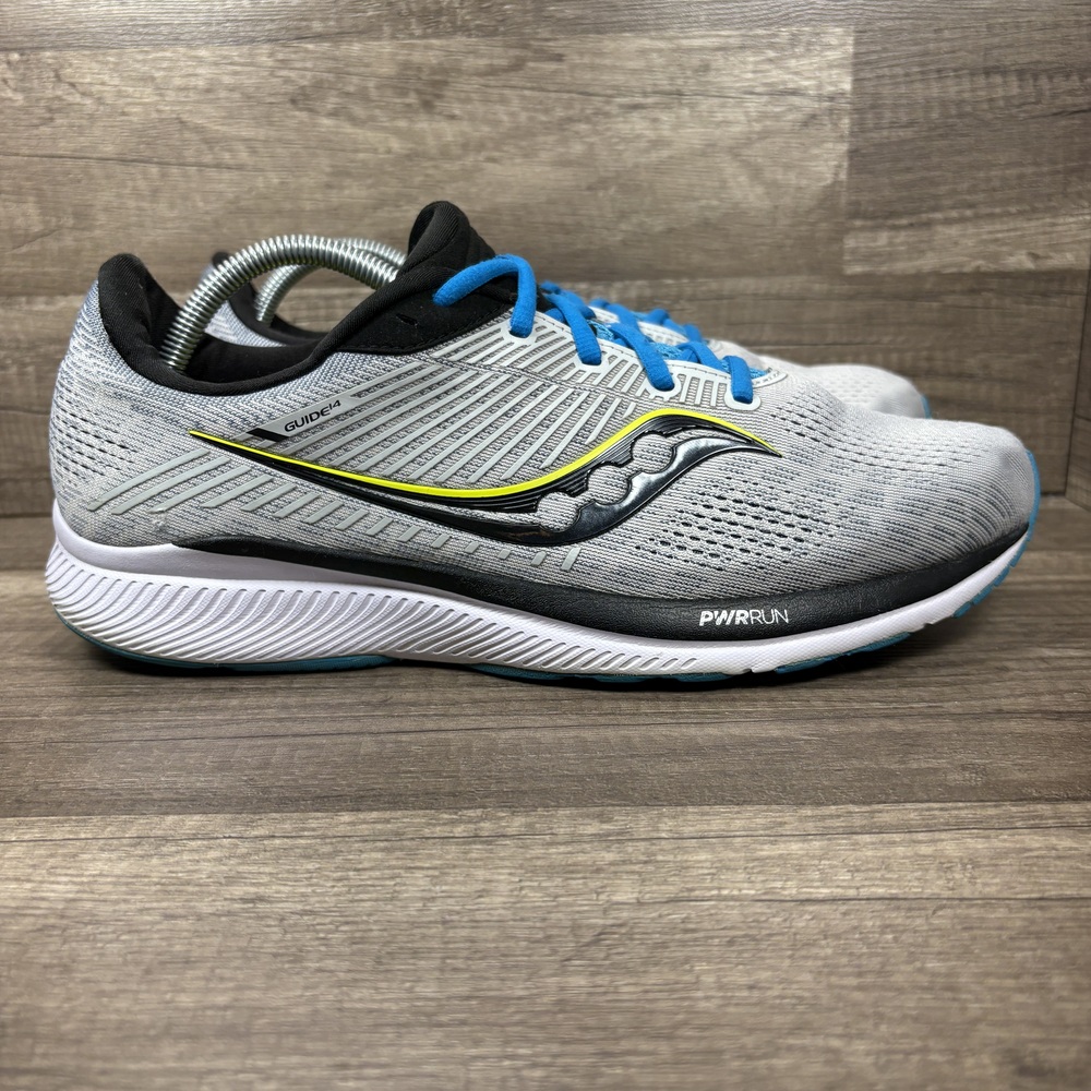 Saucony Guide 14 Gray Blue Mens US Size 11 EUR 45 S20654-55 Running Shoes